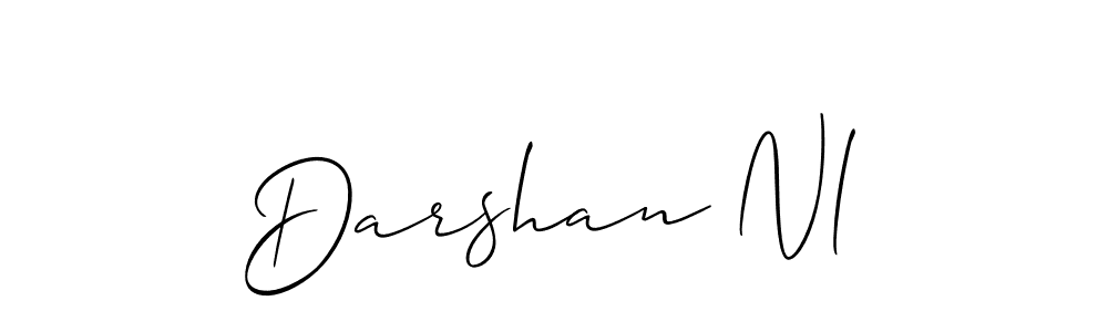 Also we have Darshan Nl name is the best signature style. Create professional handwritten signature collection using Allison_Script autograph style. Darshan Nl signature style 2 images and pictures png